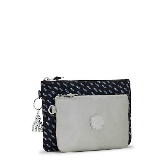 Kipling Duo Pouch Printed 2-in-One Pouches Vesker Grå | NO 1096ZU